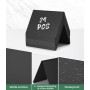 Hixava Mini Tableau Noir 24 Pièces Panneau D'affichage Forme de V Petit Tableau Noir Petite Ardoise 10 × 7,5 cm pour Mariages Fê