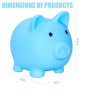 Eruinfang Tirelire cochon pour enfants - Tirelire pour enfants - Petite tirelire pour garçons et filles - Bleu