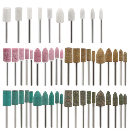 50 pièces mèches de polissage montées meulage polissage meules
