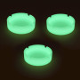 HOWDIA Lot de 3 cendriers lumineux en silicone à HOWDIA - Petit cendrier pour extérieur et terrasse - Brillant dans le noir - Ce