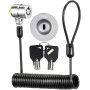 I3C Câble Antivol PC Portable Câble de Securité à Clé Serrure de Sécurité Antivol Telephone Portable pour Ordinateur Portable Sm
