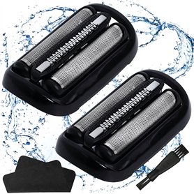 NUZAMAS Lot de 50 vis auto-perceuses en acier inoxydable 304 avec rondelle pour bois, métal 4,2 x 32 mm