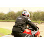JET Blouson moto imperméable avec armure veste moto multi fonctionnel textile (Noir, 3XL (EU 56-58))