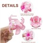BUYGOO 100ML Cosmétiques Vide en plastique transparent vide avec capuchons pour perles