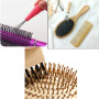 5 Pcs Outil de Nettoyage Ensemble,Griffes de Nettoyage de Peigne、brosse à cheveux avec fil métallique râteau manche en bois - Ne
