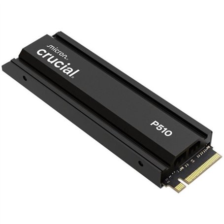 CRUCIAL - P510 - SSD interne - 2 To - PCIe Gen4 NVMe M.2 - Avec dissipateur - Vitesse lecture jusqu'a 1100 Mo/s - CT2000P510SSD5