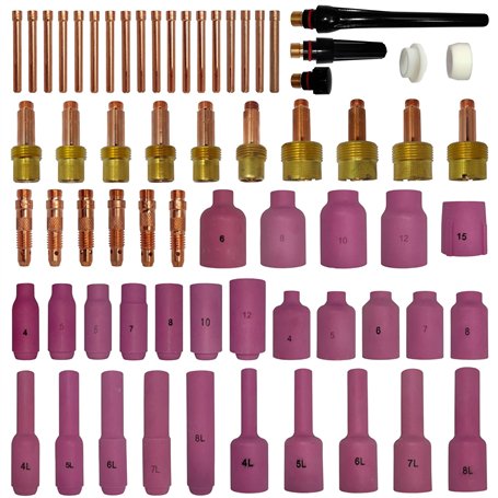 ELCAN Consommables et accessoires professionnels pour torche de soudage TIG série WP 17 18 26 avec buses en céramique