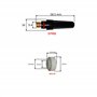 ELCAN Consommables et accessoires professionnels pour torche de soudage TIG série WP 17 18 26 avec buses en céramique, buses, co
