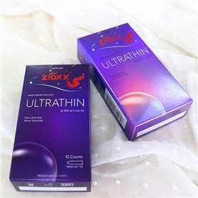 Zioxx Ultra Thin Préservatifs Lubrifiant à base d'eau 20 pièces Zioxx Ultra Thin Préservatifs Lubrifiant à base d'eau 20 pièces