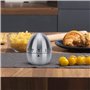 Minuterie de cuisine mécanique en acier inoxydable en forme d'oeuf Jusqu'à 60 minutes pour faire bouillir des œufs et plus - Cui