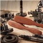 ZilberHaar - Brosse Cheveux & Barbe Long - 100% Poils Véritable de Sanglier Rigide de 1ere Coupe - Soin du Visage Hommes Compati
