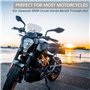Justech Pare-Brise de Moto Clip Réglable sur Déflecteur de Vent de Spoiler d'Extension de Pare-Brise pour Moto-Fumée