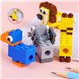 aeathu 6 Piècestaille Crayon avec Reservoir, Blocs de Construction les Taille Crayon Pencil Sharpener Goodies Anniversaire Enfan