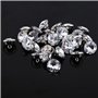 GOTOTOP 50pcs Bouton Rond Cristaux artificiels Meubles Bouton Chaise canapé tête de lit décorer Bouton (25mm)