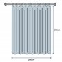Rideaux de Douche en Tissu Textile Polyester résistant