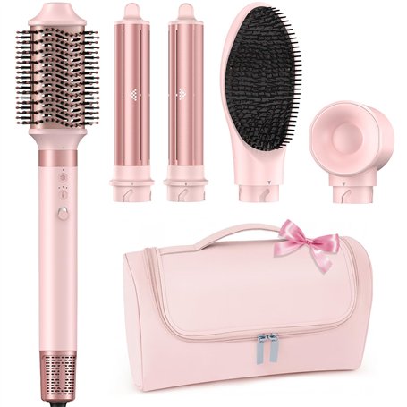 MESCOMB Air Styler & Sèche-cheveux 5 en 1 Brosse Soufflante avec Ucleurs Auto-Wrap