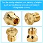 FuxFuis 10 PCS Gicleur Gaz Butane 0.5x2, 0.7x4, 0.87x2, 1.02x2 Gicleur Gaz Bouteille Gicleur Gaz de Ville Injecteur Gaz Butane B