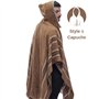 Gamboa Alpaca Poncho Homme Mexicain Polaire Manteux Automne Hiver Régulation Température