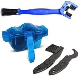nettoyeur chaine velo,Nettoyeur de Chaîne De Vélo,nettoyant chaine moto,4 pcs Nettoyage Chaîne Vélo Outils d'Entretien Nettoyeur nettoyeur chaine velo