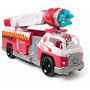 PAW Patrol - Pat Patrouille - Camion De Pompiers Fire Rescue - Voiture Figurine Marcus À Collectionner - Effets Sonores Et Lumin