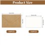 100 Pièces Mini Enveloppes et 100 Cartes Vierges Petites Enveloppes Pliantes