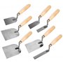 Lot de 7 truelles en acier inoxydable pour plâtre