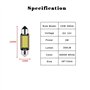 4pcs C5W LED Festoon Ampoules 38mm 39mm Canbus 12V 6000K Blanc Super Brillant pour éclairage intérieur de voiture et Feux de pla