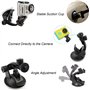TEKCAM Support à Ventouse Suction Cup Mount pour Action Caméra, Fixation Ventouse Voiture Support Pare Brise Compatible avec Gop