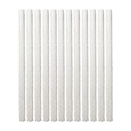 Lot de 12 Mèches en Fibre de Verre de Rechange pour Lampes Torches 25 cm Mèche en Fibre de Verre pour Eclairage Décor Extérieur