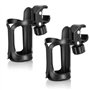 Mise à Niveau du Porte-vélos 2 Porte-Bouteilles 360 degrés Rotation Rotation Rapide Anti-dérapant Tasse Porte-Boisson pour Pouss