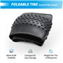 OUXI 20x4.0 Fat Tire Tube, Fat Tire Résistant à la Crevaison avec Chambre à air, Pneu de Remplacement VTT Pliable, Pneu Fat Bike