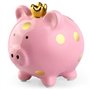Tirelire Cochon en céramique - Grande Taille - Rose : Piggy Bank - Grand - pour Enfants - Nizirioo