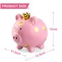 Tirelire Cochon en céramique - Grande Taille - Rose : Piggy Bank - Grand - pour Enfants - Nizirioo
