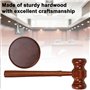 Nizirioo Marteau de juge en bois avec bloc sonore - Marteau aux enchères fabriqué à la main pour avocats, étudiants, juges, vent