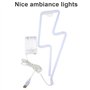 Nizirioo Flash Néon LED pour Décoration Murale : Lightning Bolt avec Lumière Rose et Bleue - Panneau Néon pour Chambre, Bars, Fê