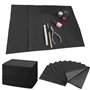 TOATELU Lot de 125 Bavoirs Dentaires - Noir - 45 x 33 cm - Qualité Supérieure - Imperméables - Pour Table de Tatouage et Cliniqu