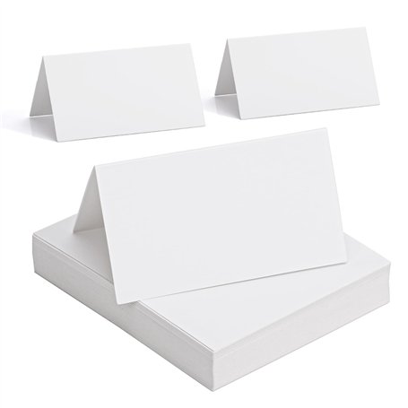 MumdoYAL 50 pièces cartes de place blanches,marque place mariage,porte nom table,marque place anniversaire,Pour mariage