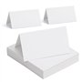 MumdoYAL 50 pièces cartes de place blanches,marque place mariage,porte nom table,marque place anniversaire,Pour mariage
