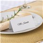 MumdoYAL 50 pièces cartes de place blanches,marque place mariage,porte nom table,marque place anniversaire,Pour mariage, anniver