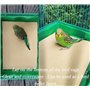 Lot de 20 feuilles de papier de gravier pour cage à oiseaux, 27.9x43.2 cm, papier de calcium spécial pour cage à oiseaux dans le