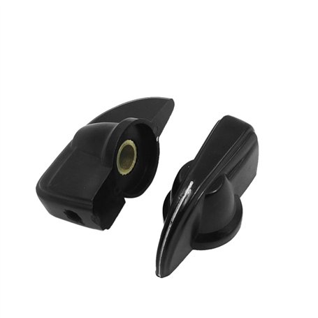 sourcingmap 2 pièces Bouton Potentiomètre 6mm diamètre trou arbre en plastique capuchon de bouton de Volume K7-2 pour Pot de pot