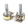 sourcing map B50K 50 K ohms 6 Épingle gle s Split Shaft pieds linéaires potentiomètre rotatif double 2Pcs