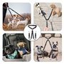 Réglable Double Ceintures de Sécurité pour Chien pour Voiture avec Absorption des Chocs pour Chien