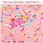 3500 pierres strass autocollantes colorées – strass à coller et autocollants pailletés en formes variées, pierres de strass pour