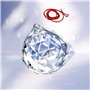 Hisredsun Pendentif boule en cristal avec cordon rouge