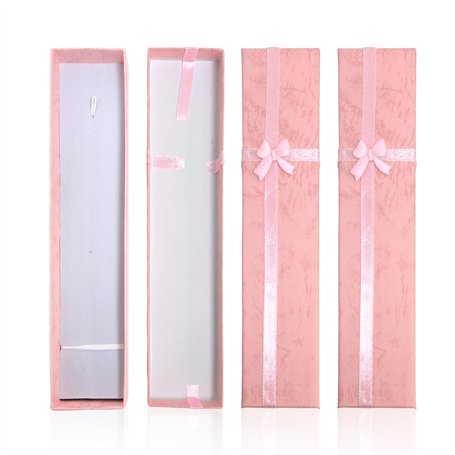 Coffret Cadeau Rectangulaire Rose 3 Pièces