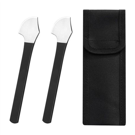 2 Morceaux De Couteau De Coupe en Cuir