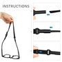 MEMOFYND Lot de 8 cordons à lunettes réglables - Accessoires pour lunettes de soleil - Cordon de lunettes de sport - Porte-lunet