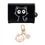 MEMOFYND 1 Portefeuille Chat Noir avec 1 Pendentif Chat