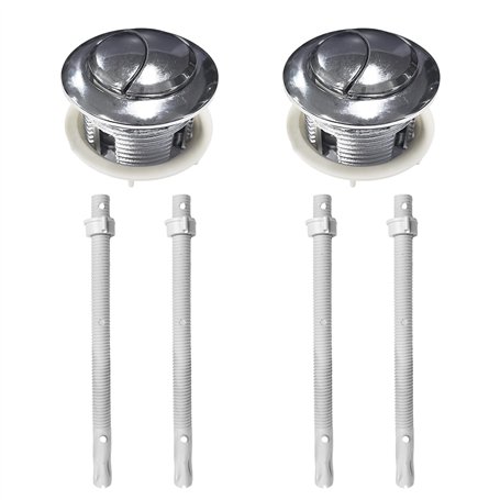Lot de 2 boutons de chasse d'eau de WC
